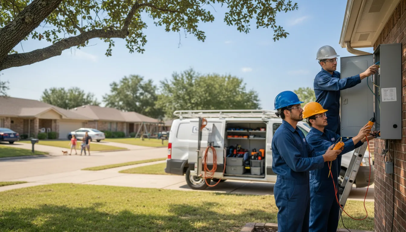 Certified electrician providing emergency electrical services in Custer City, OK